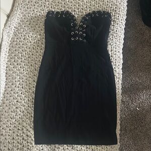 Forever 21 Black Bustier Bodycon Dress